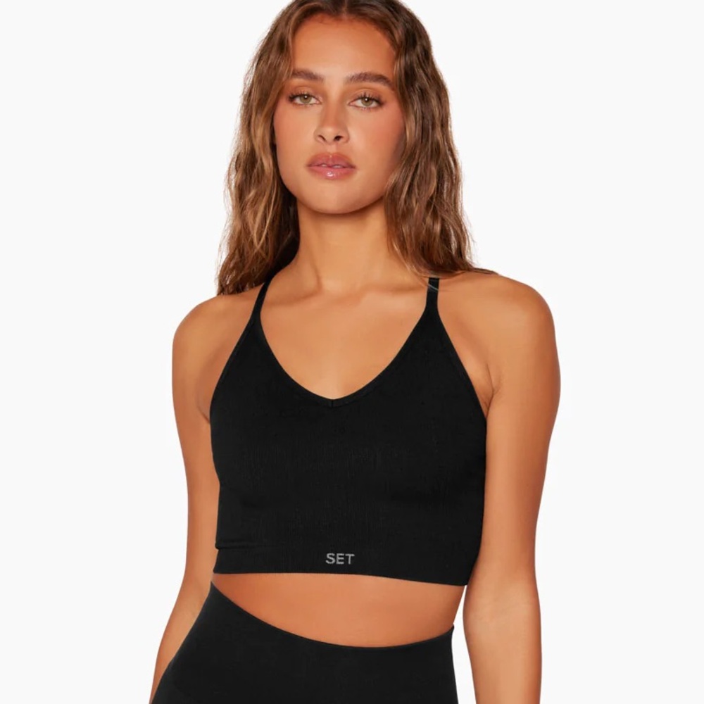 Set Active SCULPTFLEX® Ribbed V Bra
Onyx, Size XS
